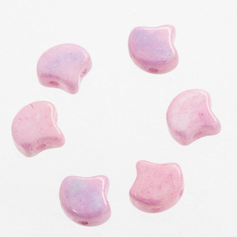 ギンコデュオビーズ|F0822|7.5mm|ジェット,チョーク,クリスタルAB